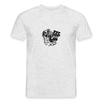 Motor Design - T-shirt homme - gris chiné - Devant - AI Model Male 178 dark (178cm)