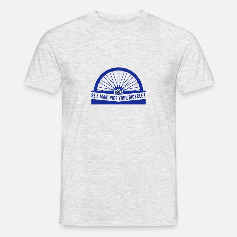 sei ein Mann - Männer T-Shirt - Grau meliert