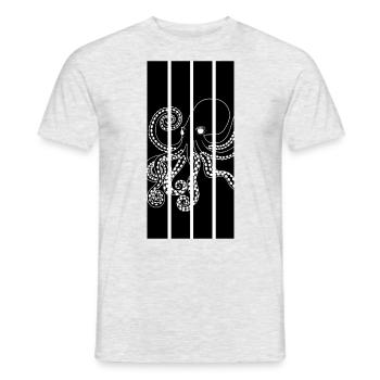 Octopus - Tentacles - Men's T-Shirt - heather grey - Front - AI Model Male 178 dark (178cm)