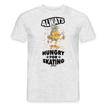 cool pineapple skateboard sporty cool - Men's T-Shirt - heather grey - Front - AI Model Male 178 dark (178cm)