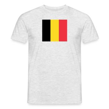Belgium - Men's T-Shirt - heather grey - Front - AI Model Male 178 dark (178cm)