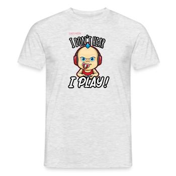 Sorry mum, i play - T-shirt homme - gris chiné - Devant - AI Model Male 178 dark (178cm)