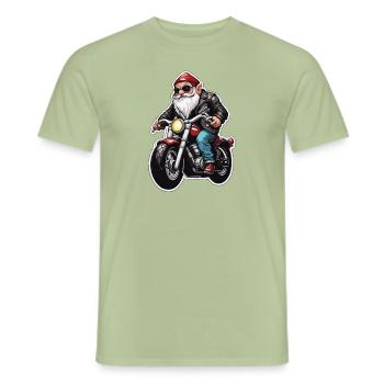 Gartenzwerg / Märchenland / Kobold / Gnom / Logo - Männer T-Shirt - Sage - Vorne - AI Model Male 178 light (178cm)