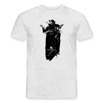 Virus doctor - Men's T-Shirt - heather grey - Front - AI Model Male 178 dark (178cm)