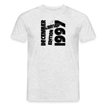 DEZEMBER 1997 LIMITIERTE AUFLAGE - Männer T-Shirt - Grau meliert - Vorne - AI Model Male 178 dark (178cm)