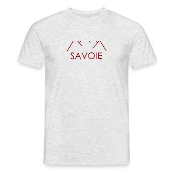 Savoie Montagne - T-shirt homme - gris chiné - Devant - AI Model Male 178 dark (178cm)