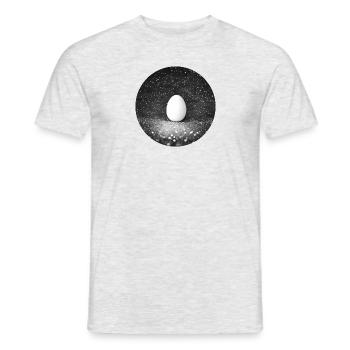 Metaphysical egg in space - Men's T-Shirt - heather grey - Front - AI Model Male 178 dark (178cm)