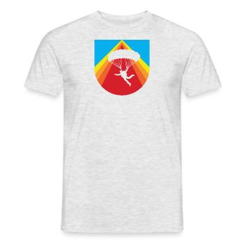 Parachutisme Adrénaline Saut en parachute - T-shirt homme - gris chiné - Devant - AI Model Male 178 dark (178cm)