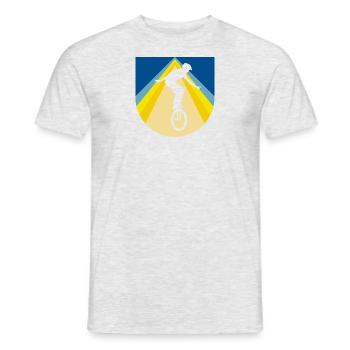 Einradfahren Pedale Artist - Männer T-Shirt - Grau meliert - Vorne - AI Model Male 178 dark (178cm)