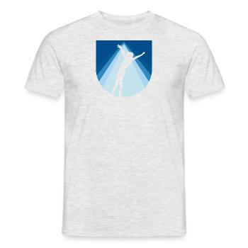 Gymnastiktraining Turner Handstand - Männer T-Shirt - Grau meliert - Vorne - AI Model Male 178 dark (178cm)