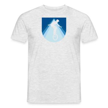 Einrad Einradfahren Pedale - Männer T-Shirt - Grau meliert - Vorne - AI Model Male 178 dark (178cm)