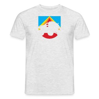 Voiture de course d’autocross - T-shirt homme - gris chiné - Devant - AI Model Male 178 dark (178cm)