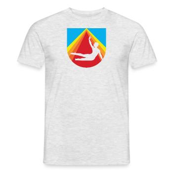 Handstand Turnen - Männer T-Shirt - Grau meliert - Vorne - AI Model Male 178 dark (178cm)
