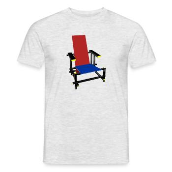 the Bauhaus chair - Men's T-Shirt - heather grey - Front - AI Model Male 178 dark (178cm)