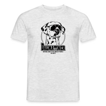 DALMATIAN coolest people dog saying dogs - Men's T-Shirt - heather grey - Front - AI Model Male 178 dark (178cm)
