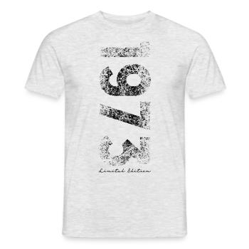 Édition limitée 1973 - Anniversaire 1973 - T-shirt homme - gris chiné - Devant - AI Model Male 178 dark (178cm)
