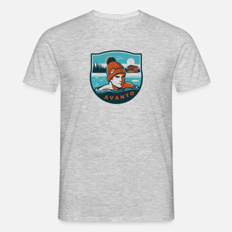 Anthony - Männer T-Shirt - Grau meliert