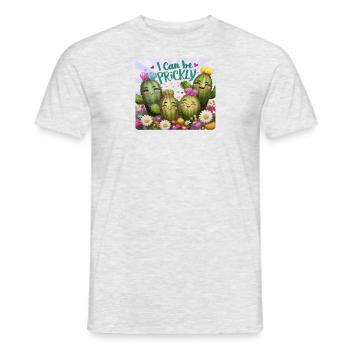 I can be Prickly - Men's T-Shirt - heather grey - Front - AI Model Male 178 dark (178cm)