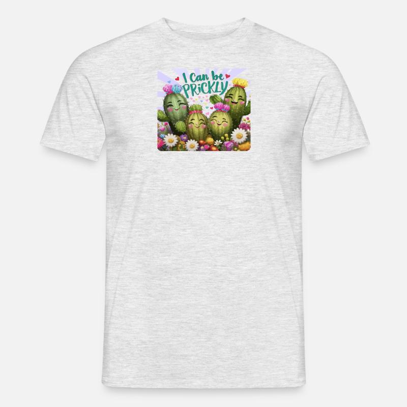 I can be Prickly - Männer T-Shirt - Grau meliert