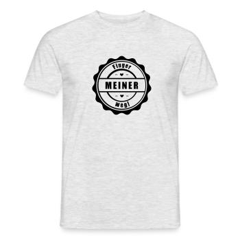 Meiner! - Männer T-Shirt - Grau meliert - Vorne - AI Model Male 178 dark (178cm)