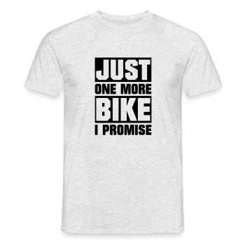 just one more bike - Männer T-Shirt - Grau meliert - Vorne - AI Model Male 178 dark (178cm)