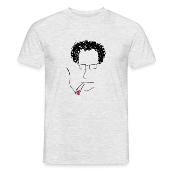 SMOKE BRAIN HPSTR - Männer T-Shirt - Grau meliert - Vorne - AI Model Male 178 dark (178cm)
