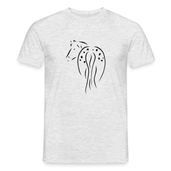Appaloosa - Männer T-Shirt - Grau meliert - Vorne - AI Model Male 178 dark (178cm)