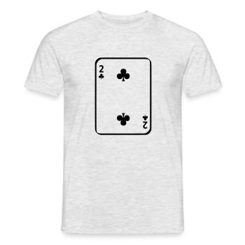 2 Club - Männer T-Shirt - Grau meliert - Vorne - AI Model Male 178 dark (178cm)