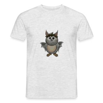 Tribas la petite chauve-souris - T-shirt homme - gris chiné - Devant - AI Model Male 178 dark (178cm)