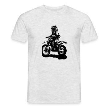 MOTORCYCLE CHILD - Men's T-Shirt - heather grey - Front - AI Model Male 178 dark (178cm)