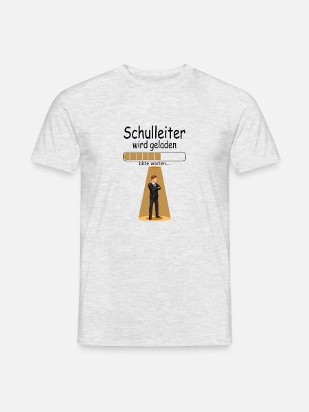 Neuen Amtseinführung Schulleiter wird geladen - Männer T-Shirt - Grau meliert