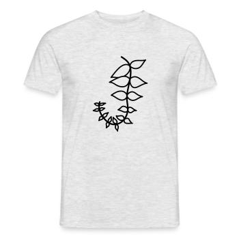leaf - Men's T-Shirt - heather grey - Front - AI Model Male 178 dark (178cm)