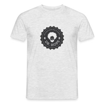 170402 Logo ohne Hintergrund - Männer T-Shirt - Grau meliert - Vorne - AI Model Male 178 dark (178cm)
