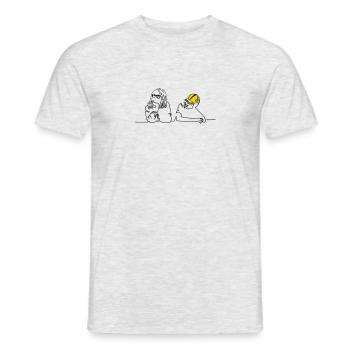 Je n’ai rien vécu aujourd’hui - aussi sympa - T-shirt homme - gris chiné - Devant - AI Model Male 178 dark (178cm)