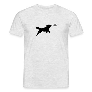 Chien Agility - T-shirt homme - gris chiné - Devant - AI Model Male 178 dark (178cm)