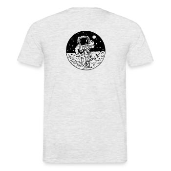 SPACEMAN - Männer T-Shirt - Grau meliert - Hinten - AI Model Male 178 dark (178cm)
