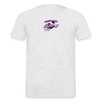 GAME ON 1.0 - Männer T-Shirt - Grau meliert - Hinten - AI Model Male 178 dark (178cm)