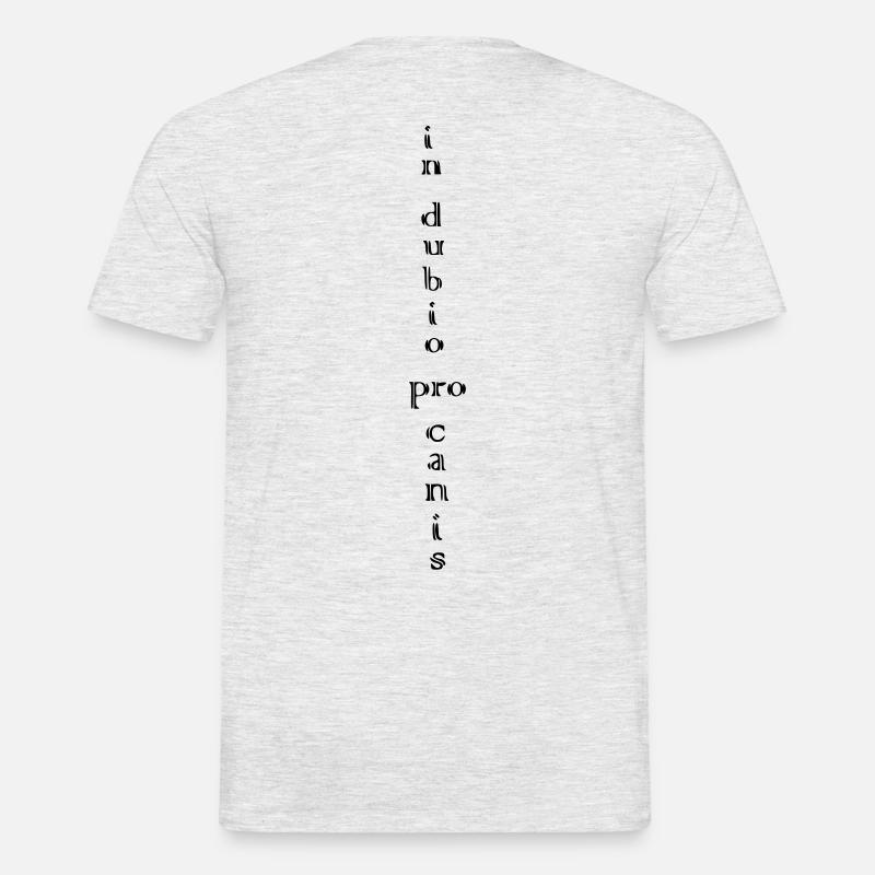 dubio pro canis dans le doute pour le chien - T-shirt homme - gris chiné