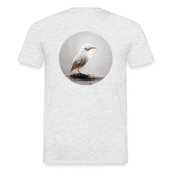 Fog Bird - Men's T-Shirt - heather grey - Back - AI Model Male 178 dark (178cm)