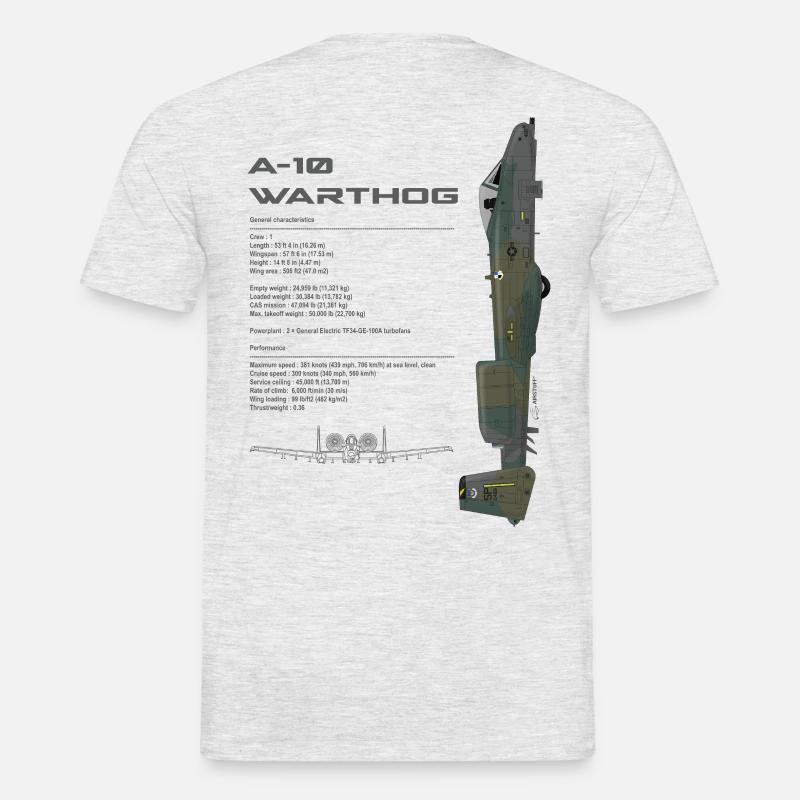 A-10 WARTHOG - AS2012 - Männer T-Shirt - Grau meliert