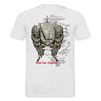 templar knight - Men's T-Shirt - heather grey - Back - AI Model Male 178 dark (178cm)