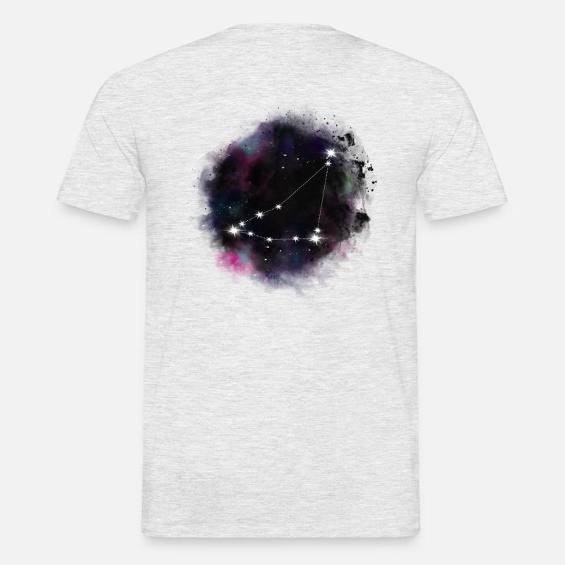 Sternzeichen Steinbock Sternbild Universum - Männer T-Shirt - Grau meliert