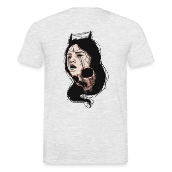 Morph - Männer T-Shirt - Grau meliert - Hinten - AI Model Male 178 dark (178cm)