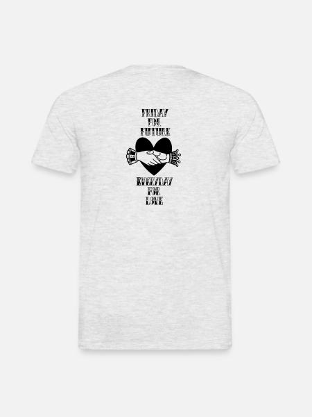 vendredi pour l'avenir - tous les jours pour l'amour - T-shirt homme - gris chiné