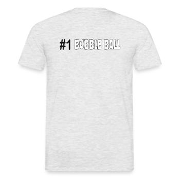 Bumperball Bubble Ball No. 1 - Men's T-Shirt - heather grey - Back - AI Model Male 178 dark (178cm)