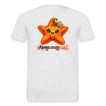 Fuchsfisch-Seestern - Männer T-Shirt - Grau meliert - Hinten - AI Model Male 178 dark (178cm)