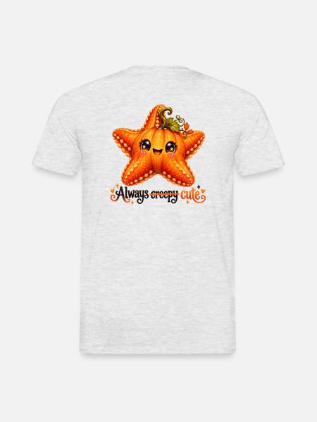 Fuchsfisch-Seestern - Männer T-Shirt - Grau meliert