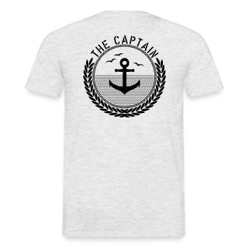 Le Capitaine - Anchor - T-shirt homme - gris chiné - Dos - AI Model Male 178 dark (178cm)
