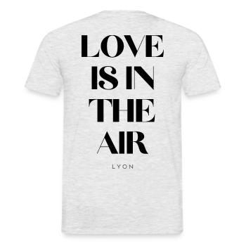 Love is in the air - Men's T-Shirt - heather grey - Back - AI Model Male 178 dark (178cm)