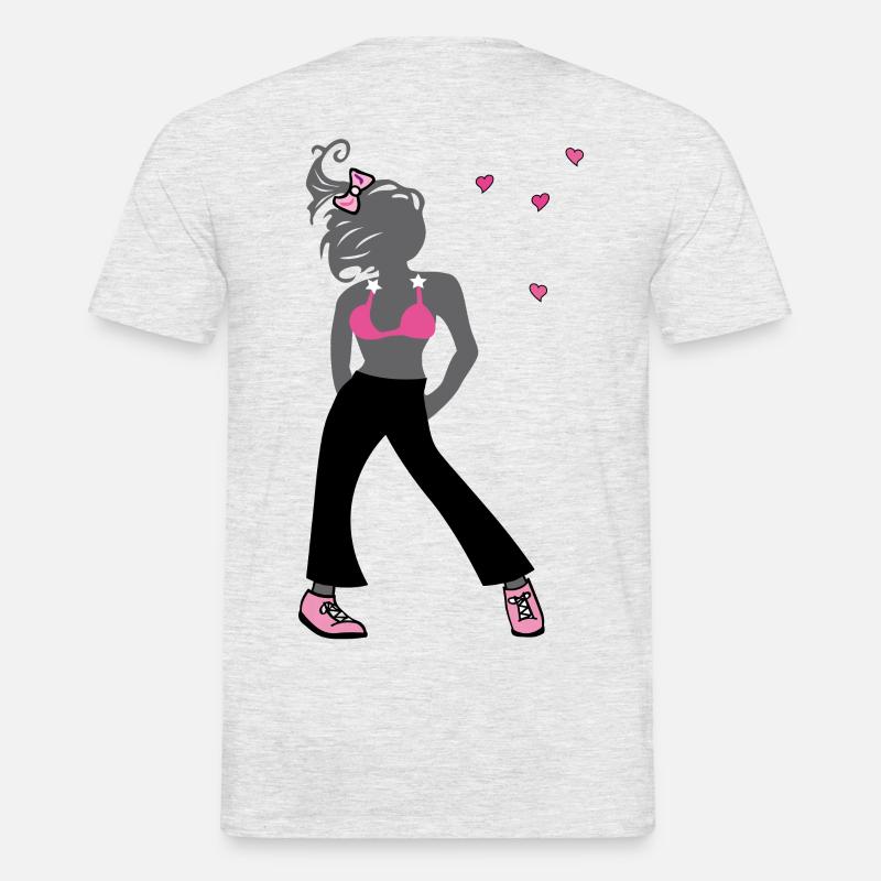 Junges Mädchen - Männer T-Shirt - Grau meliert